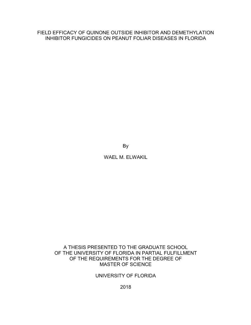 University of Florida Thesis Or Dissertation