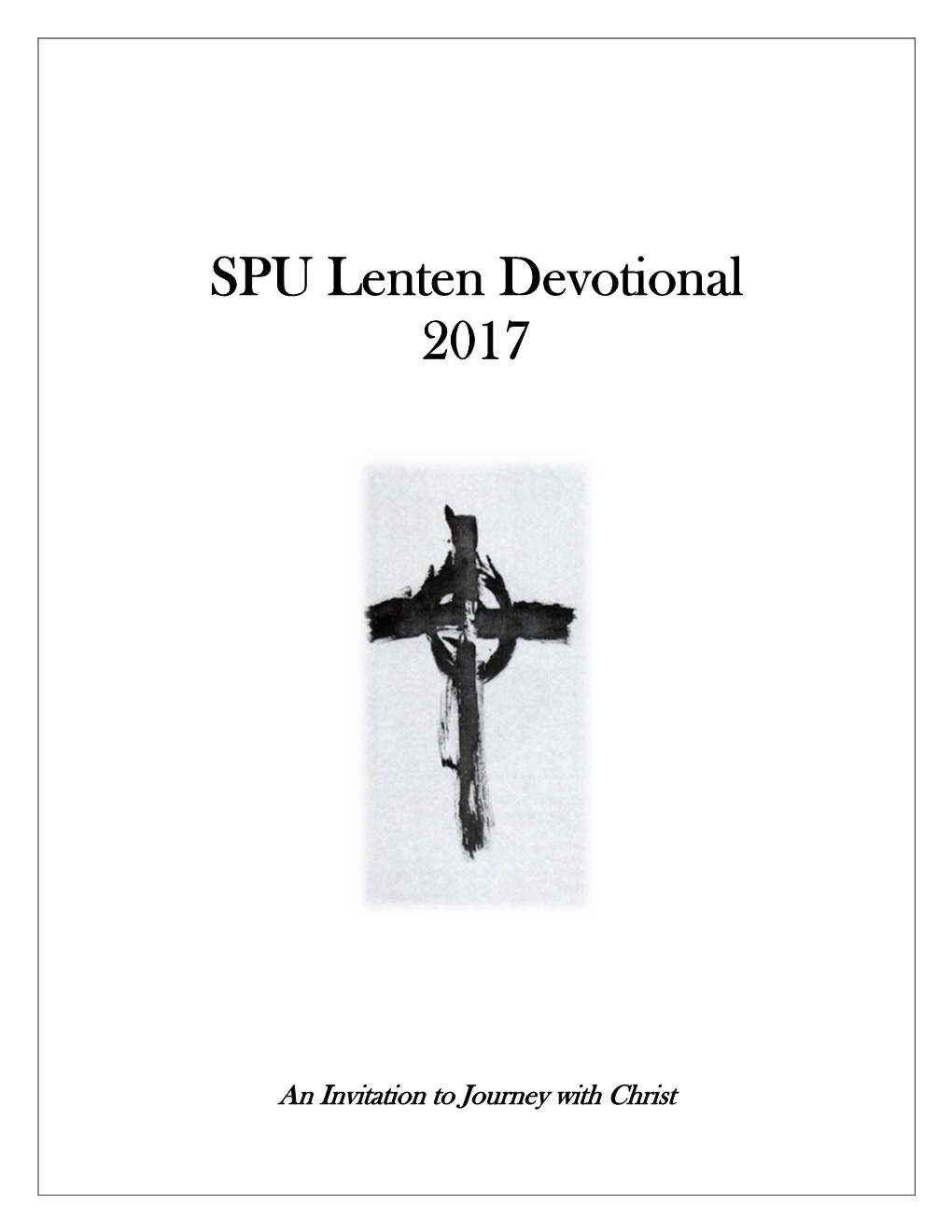 SPU Lenten Devotional 2017