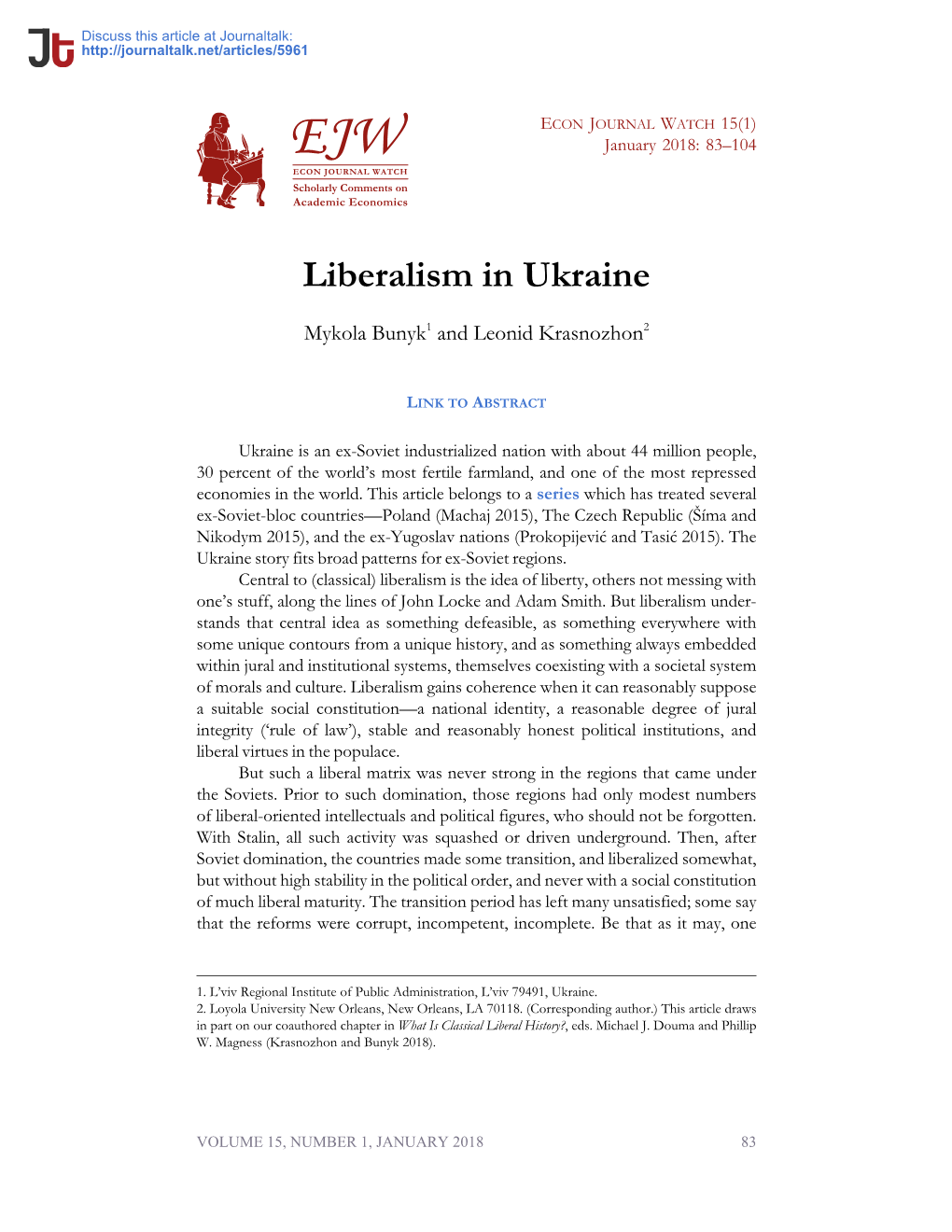 Economics, Liberalism, Interventionism, Ukraine