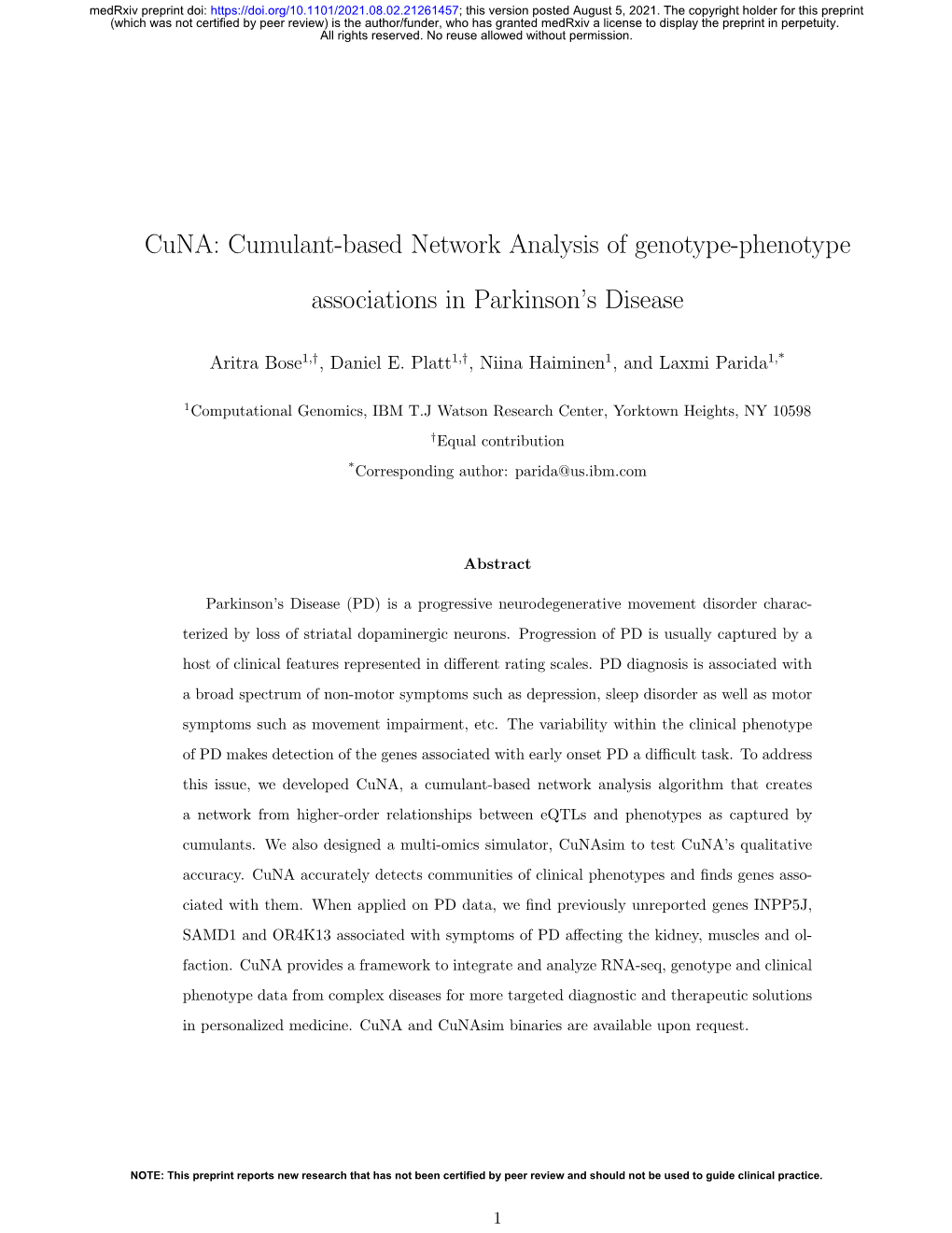 Cumulant-Based Network Analysis of Genotype-Phenotype