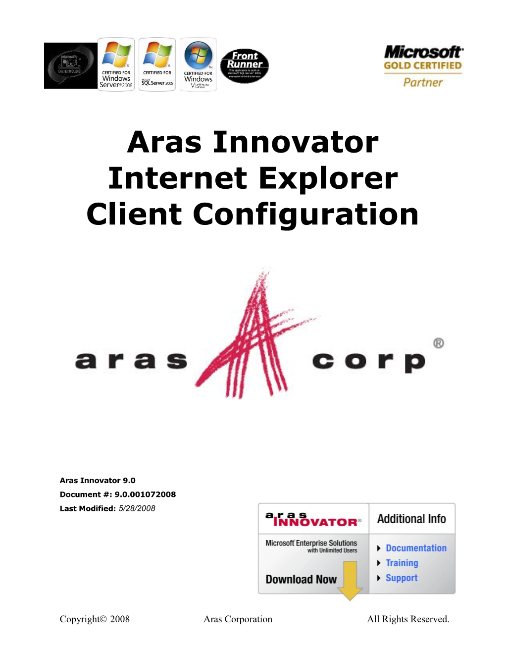 Aras Innovator Internet Explorer Client Configuration