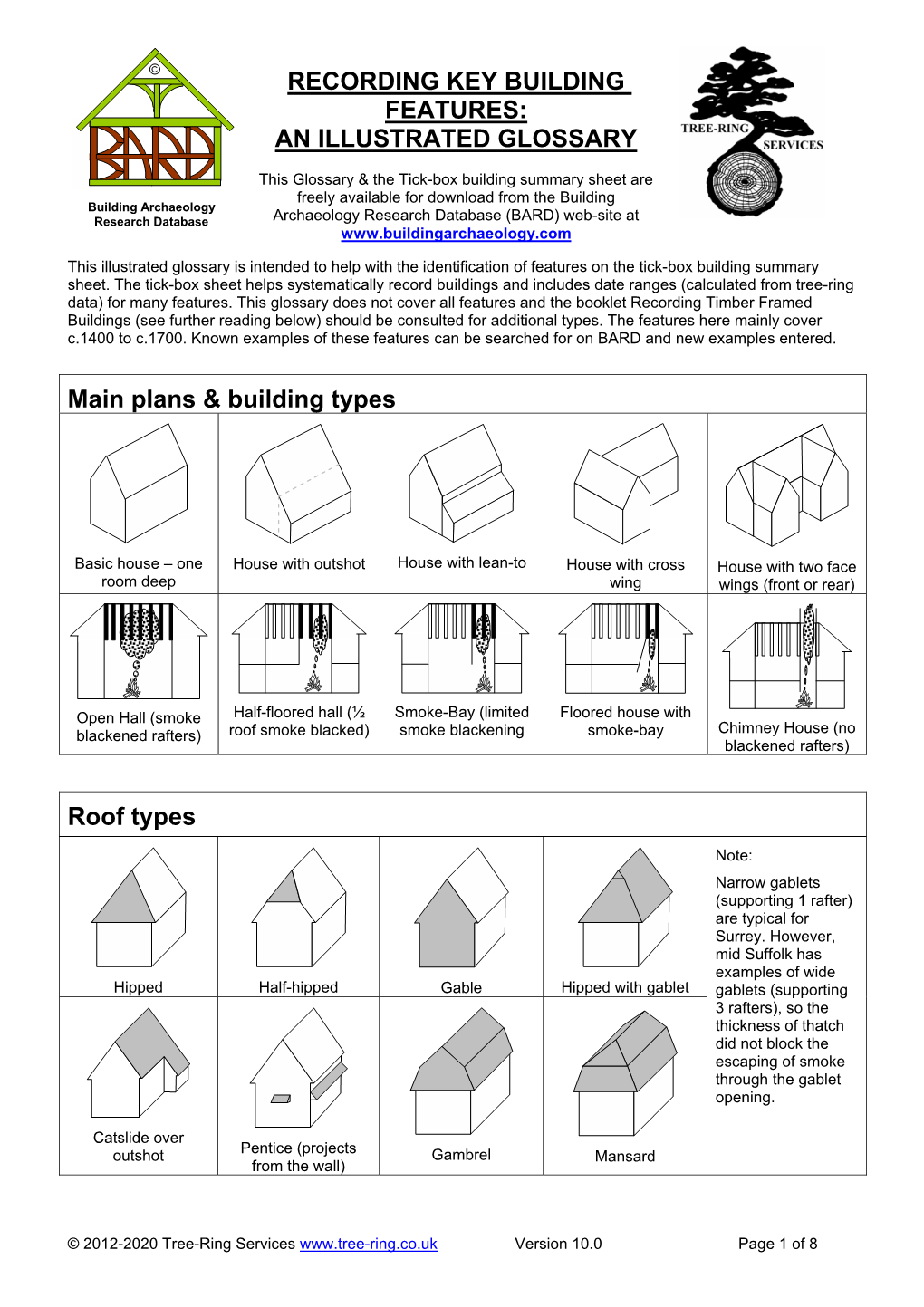 Recording Key Building Features: an Illustrated Glossary