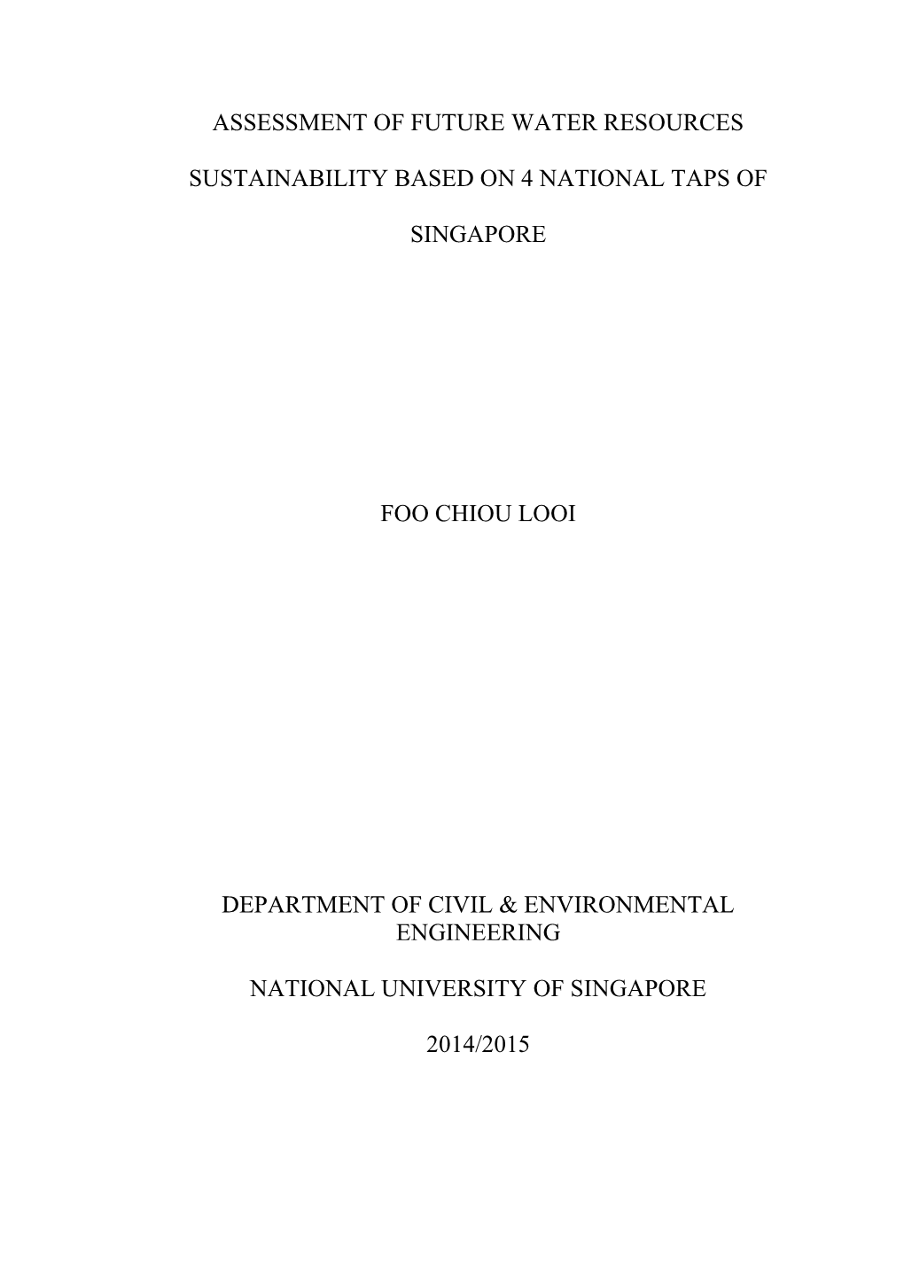 Ce4104 B. Eng. Dissertation