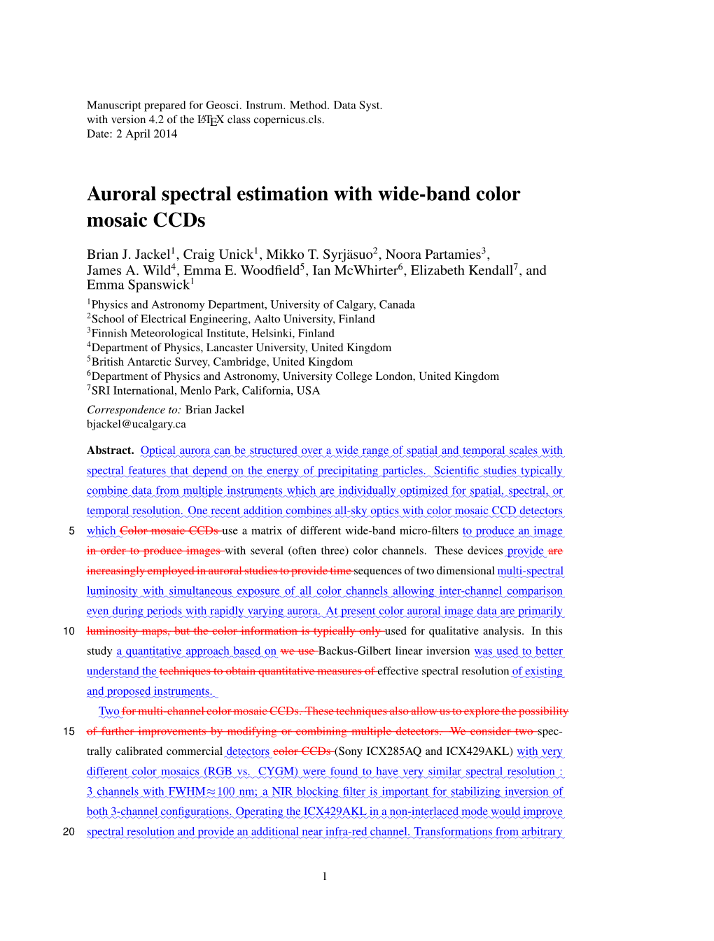 Auroral Spectral Estimation with Wide-Band Color Mosaic Ccds