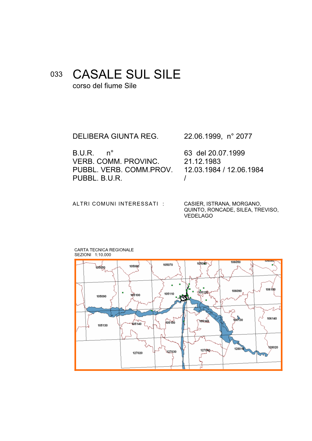 033 CASALE SUL SILE Corso Del Fiume Sile