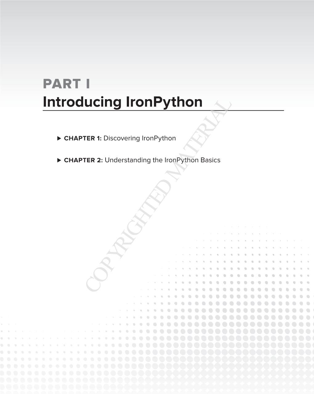 Discovering Ironpython