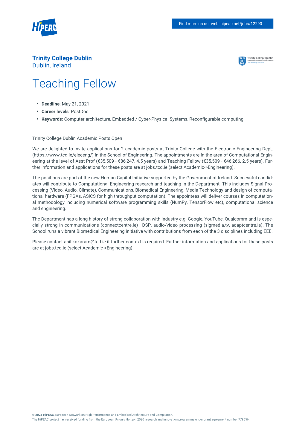 Teaching Fellow