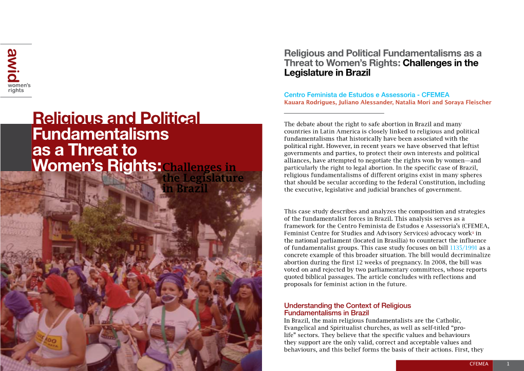 Religious and Political Fundamentalisms As a Threat to Women's Rights: Challenges In