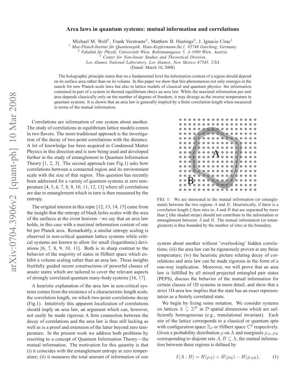 Arxiv:0704.3906V2 [Quant-Ph]