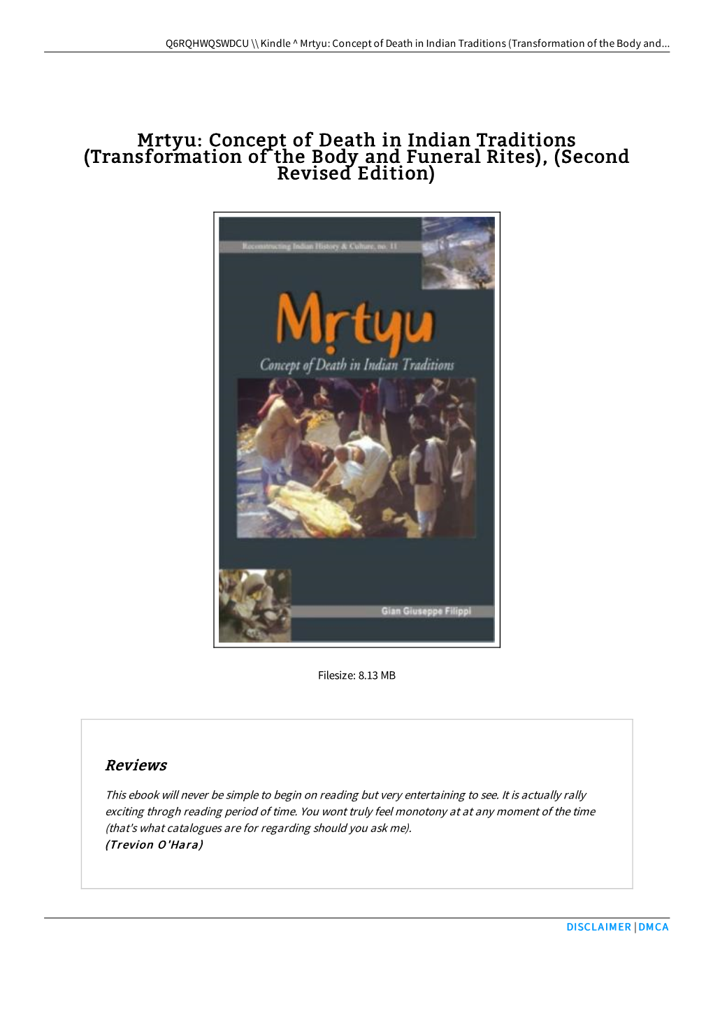 Read Ebook &gt; Mrtyu: Concept of Death in Indian Traditions