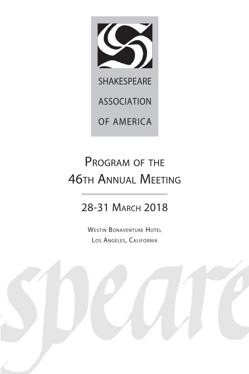 46Th Annual Meeting in Los Angeles, California, 2018