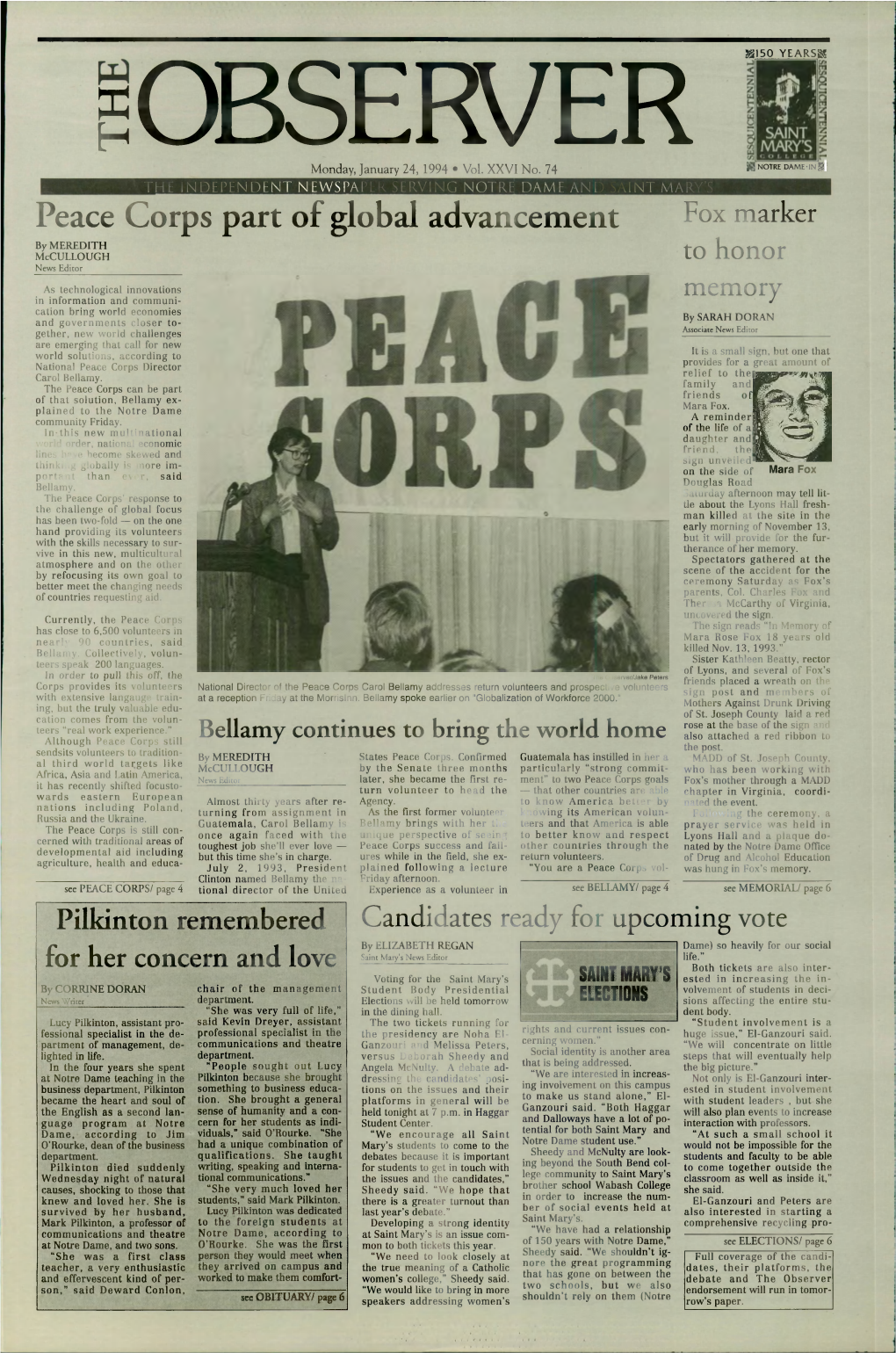 Peace Corps Part of Global Advancement