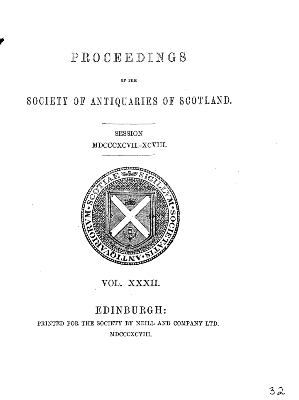 Society of Antiquakies of Scotland