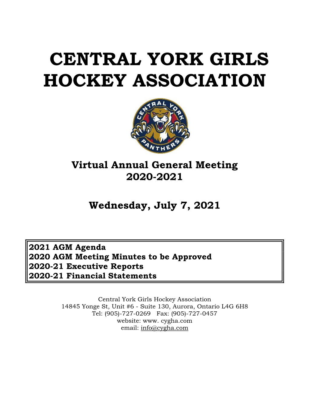 Central York Girls Hockey Association