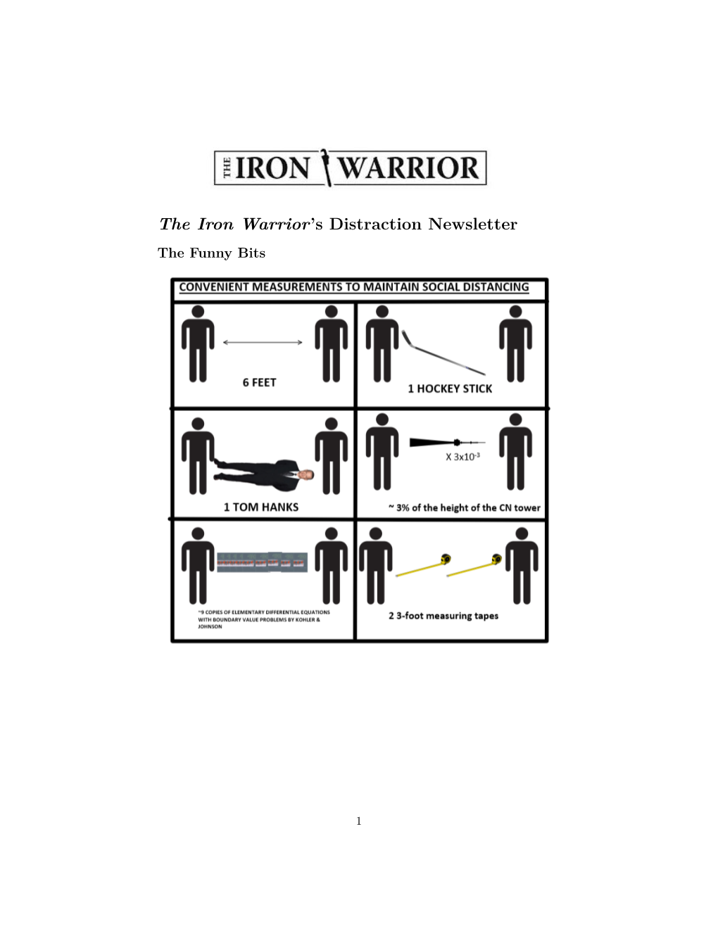 The Iron Warrior 'S Distraction Newsletter