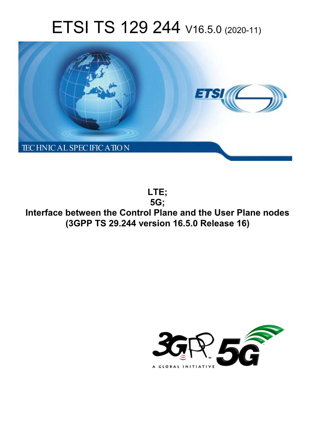 Etsi Ts 129 244 V16.5.0 (2020-11)