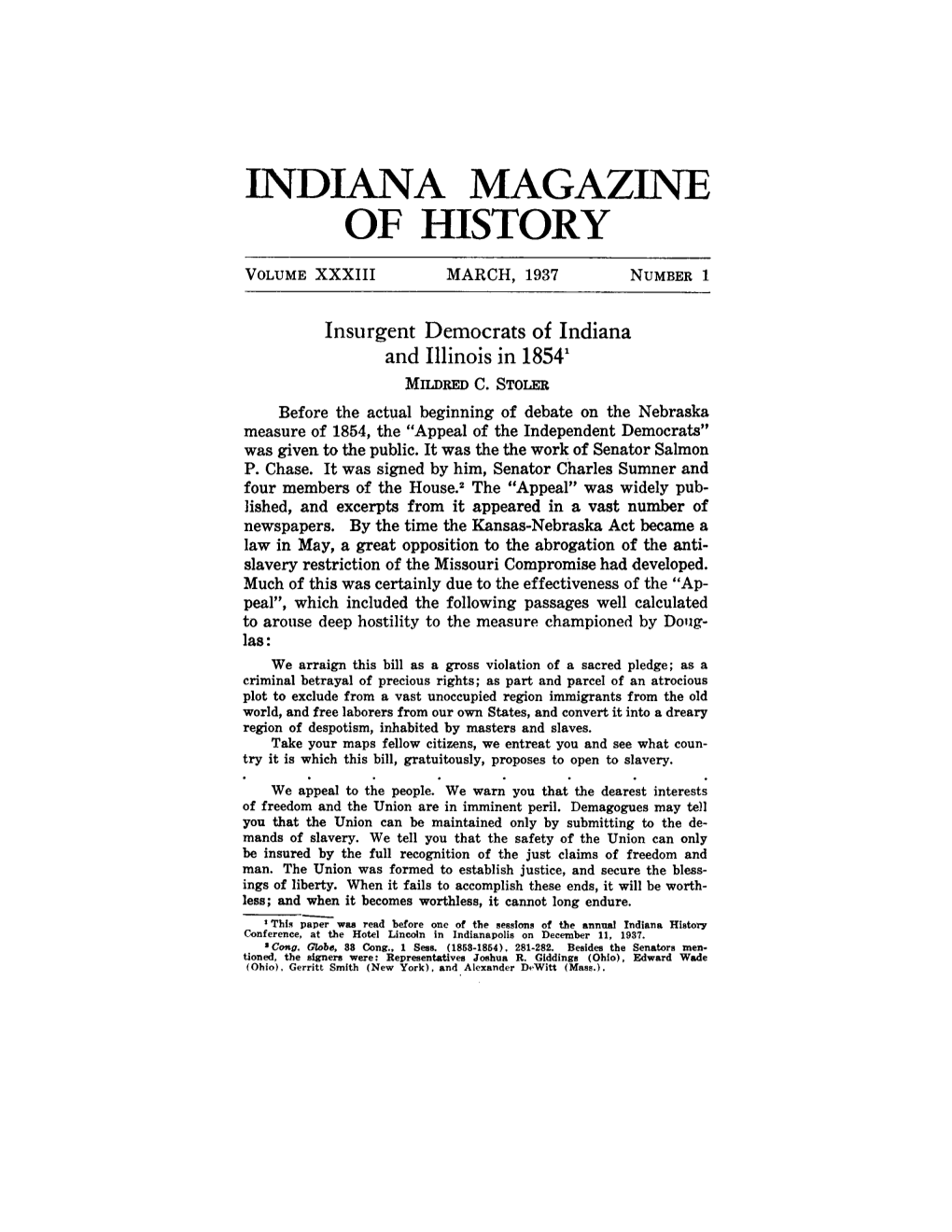 Indiana Magazine of History