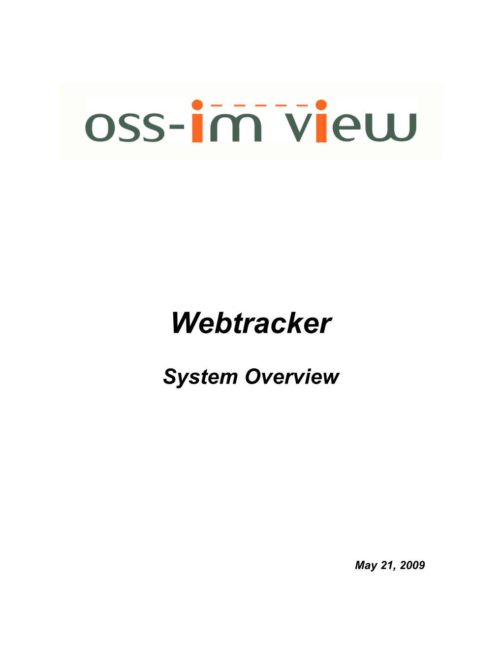 Webtracker System Overview