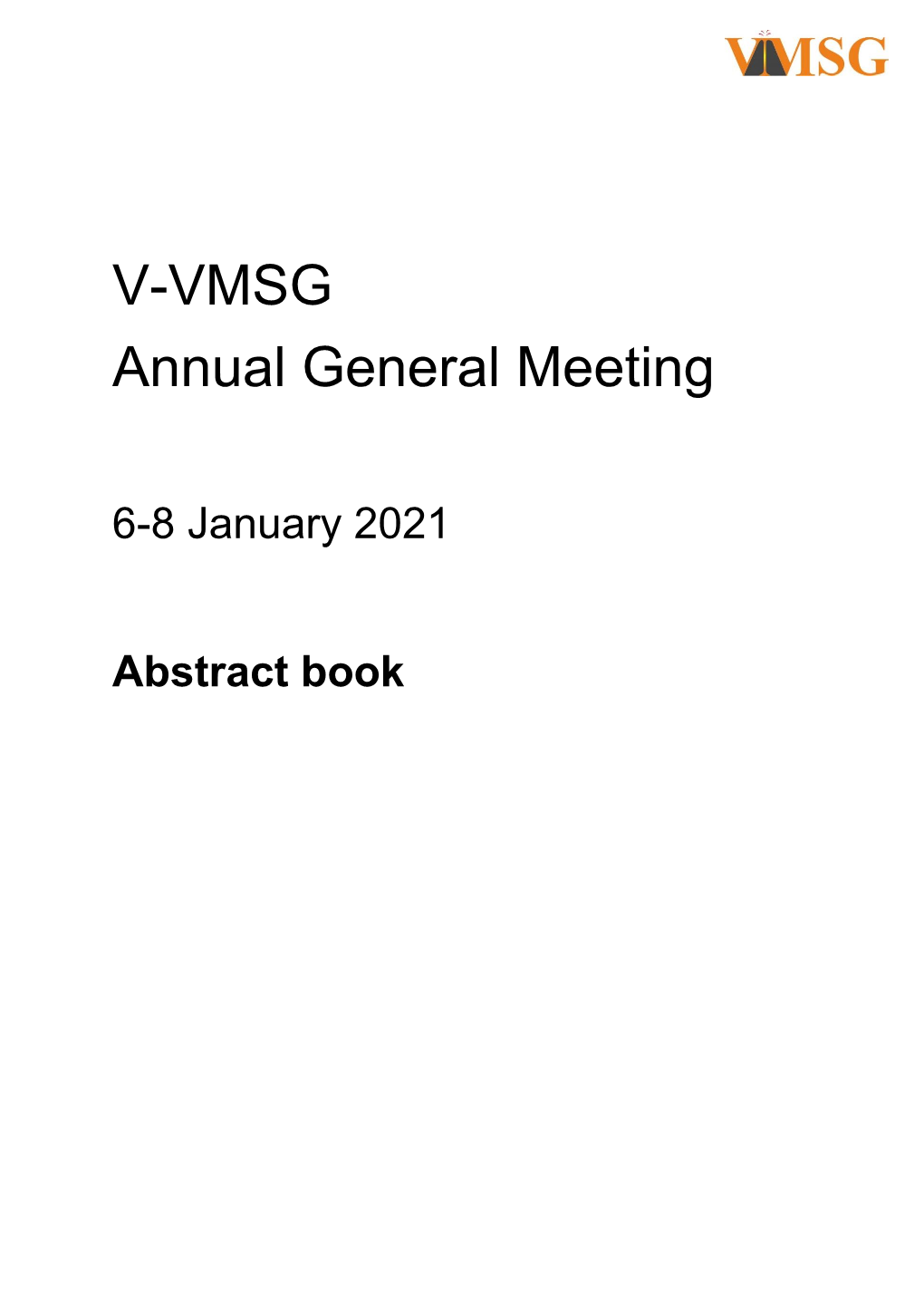 Vmsg Abstract Book