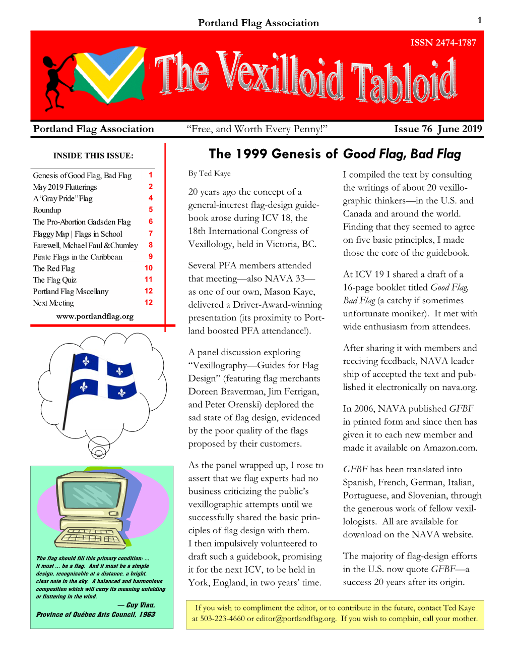 Vexilloid Tabloid #76, June 2019