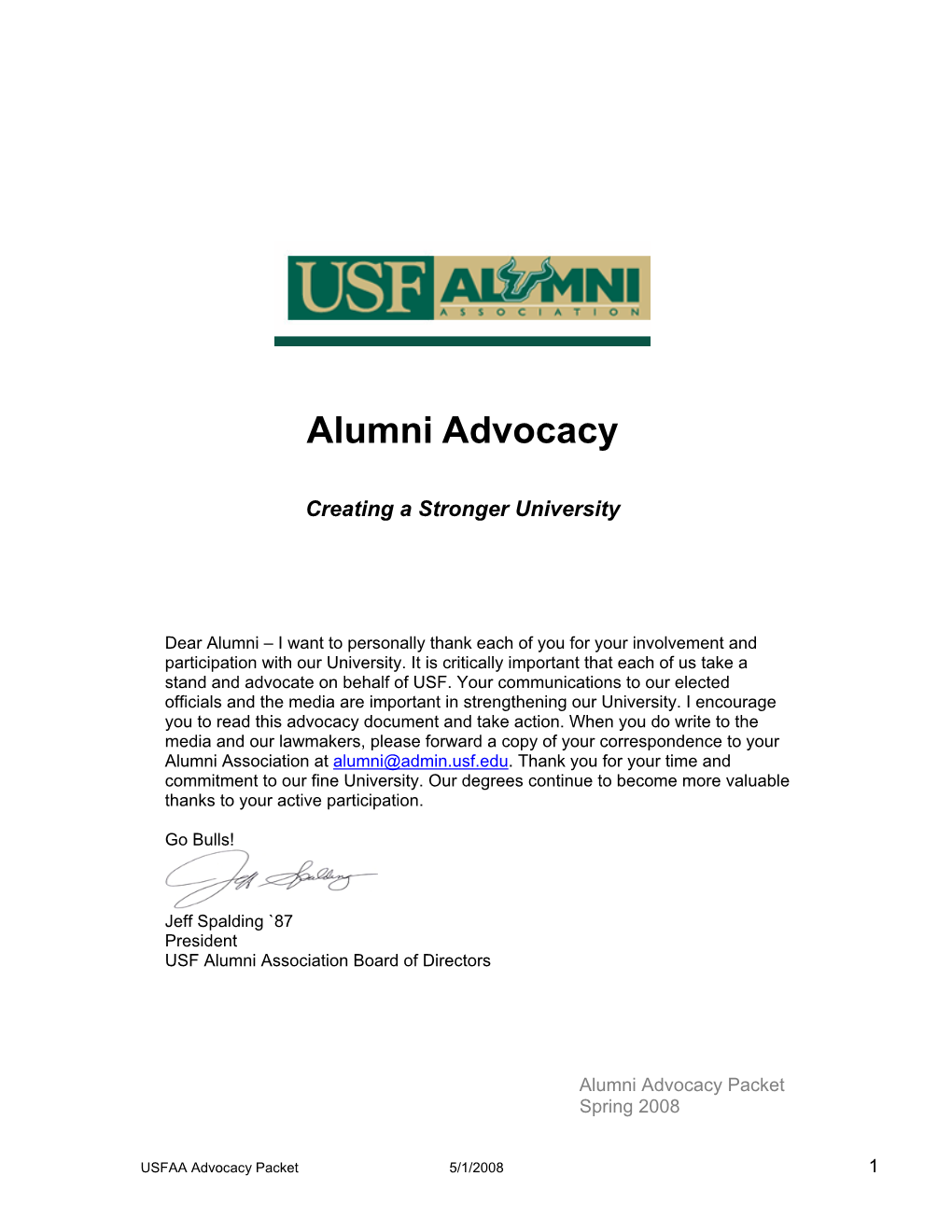 Alumni Advocacy