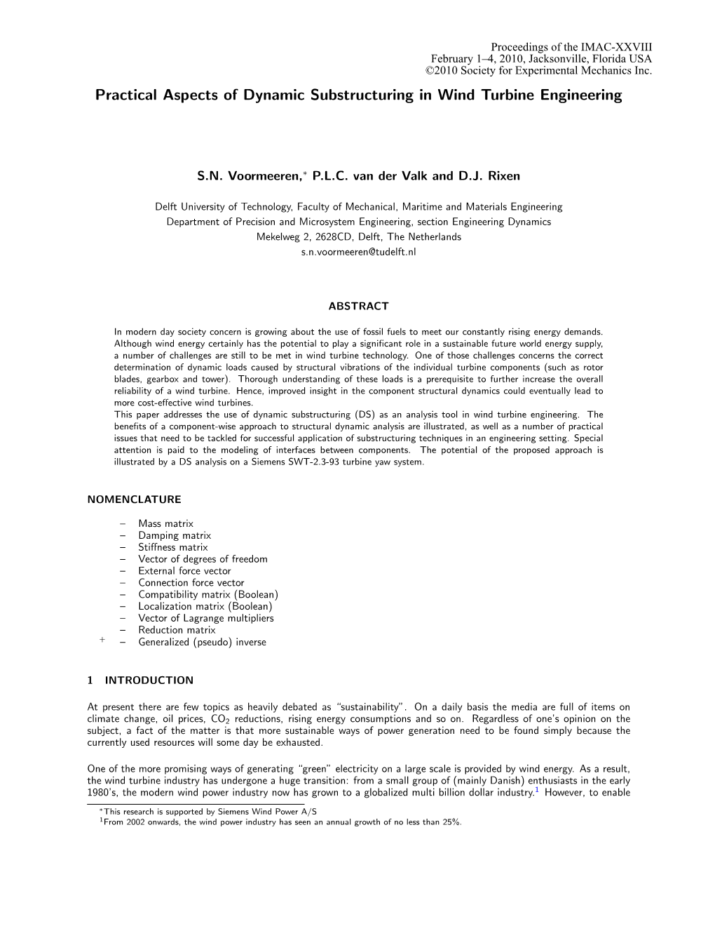 Practical Aspects of Dynamic Substructuring in Wind Turbine Engineering