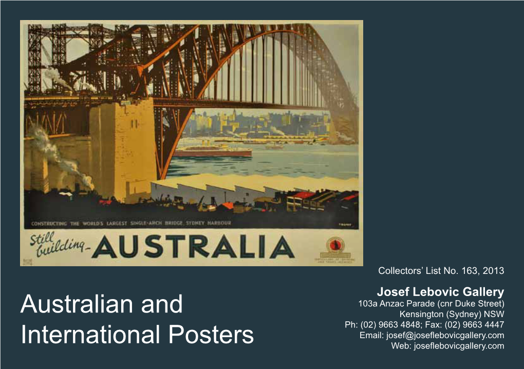 Australian and International Posters