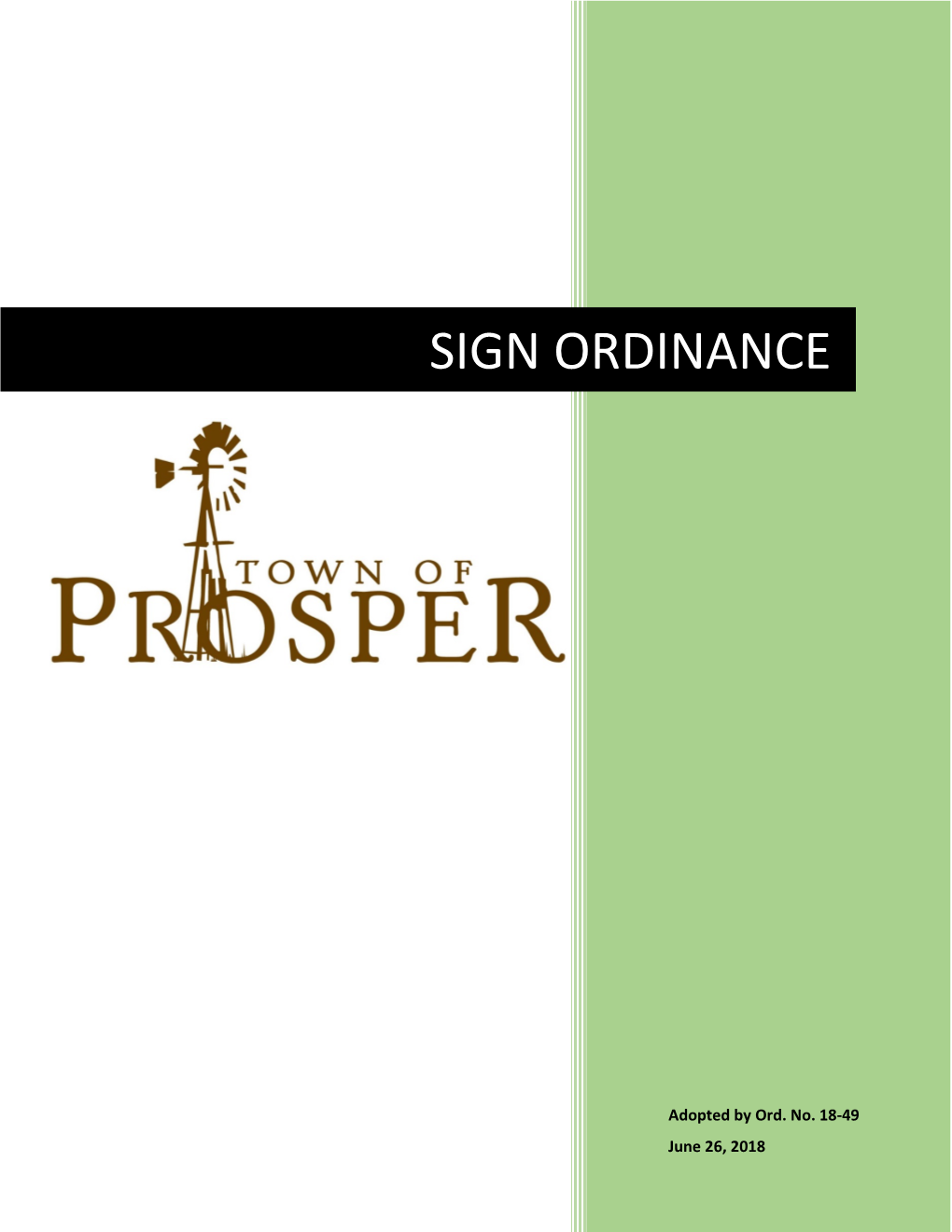 Sign Ordinance