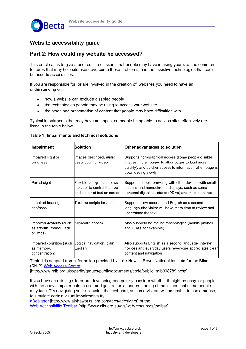 Website Accessibility Guide