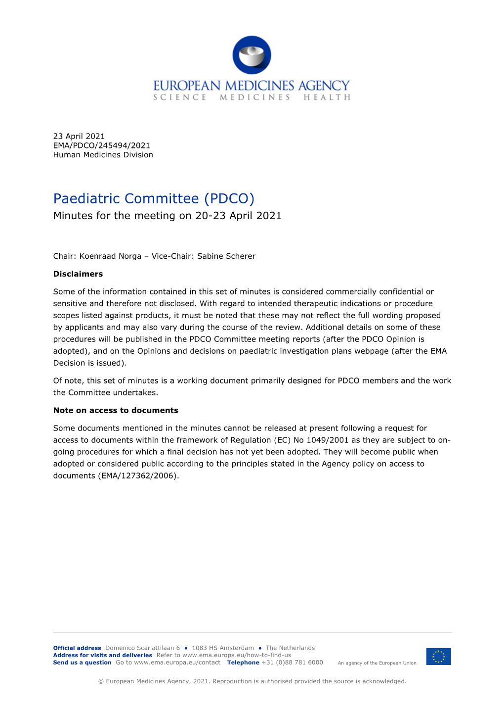 PDCO Minutes 20-23 April 2021