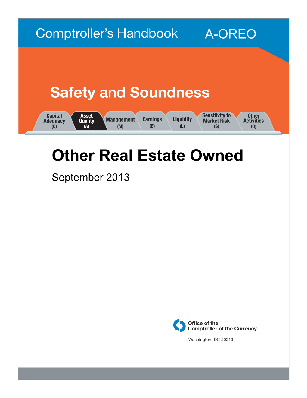 Other Real Estate Owned September 2013