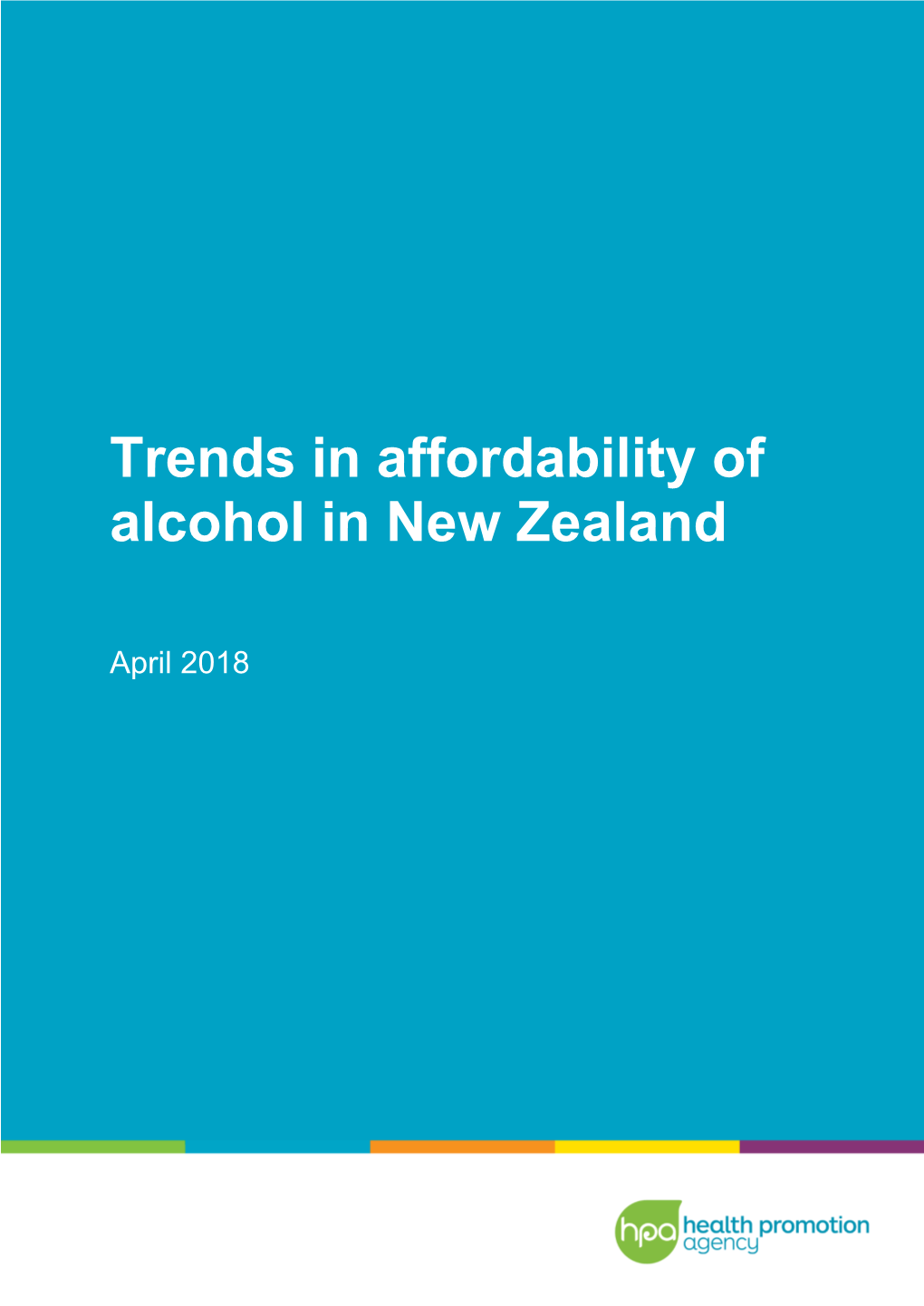 Trends in Affordability of Alcohol in New Zealand