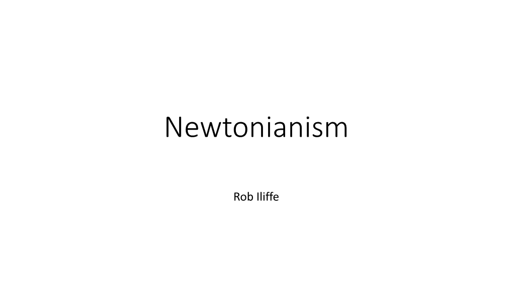 Newtonianism