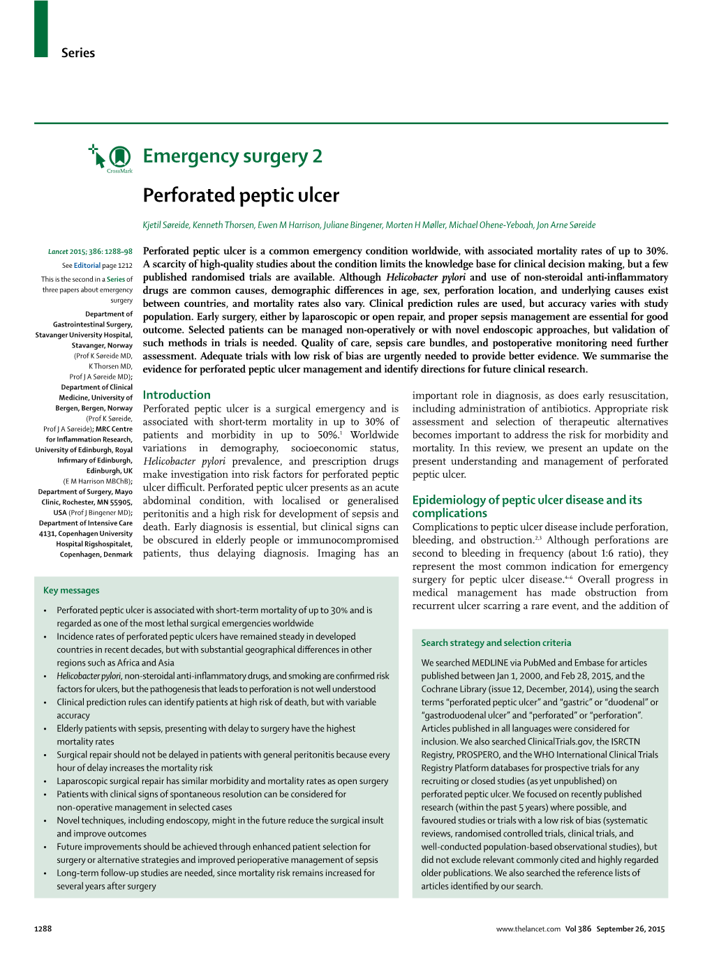 Emergency Surgery 2 Perforated Peptic Ulcer