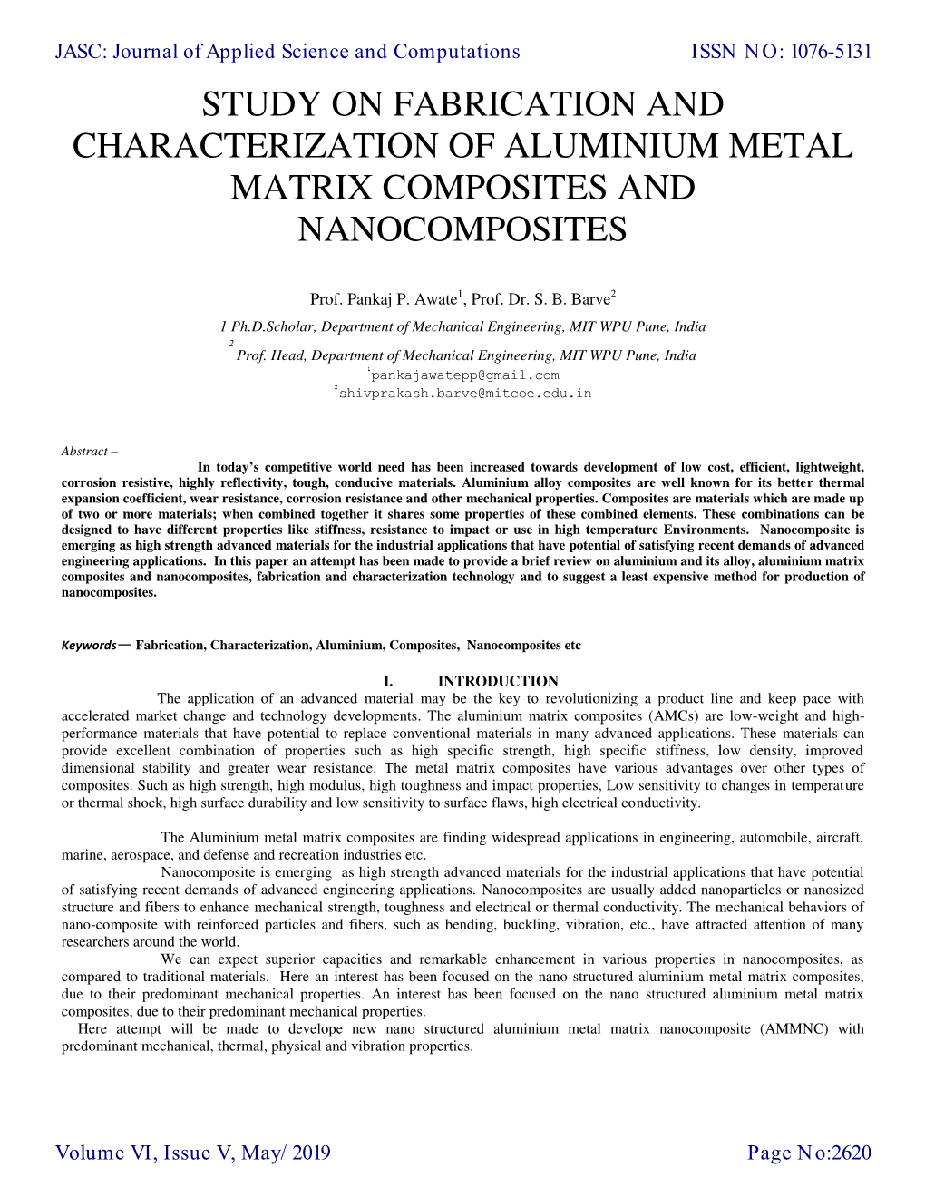 Study on Fabrication and Characterization of Aluminium Metal Matrix Composites and Nanocomposites