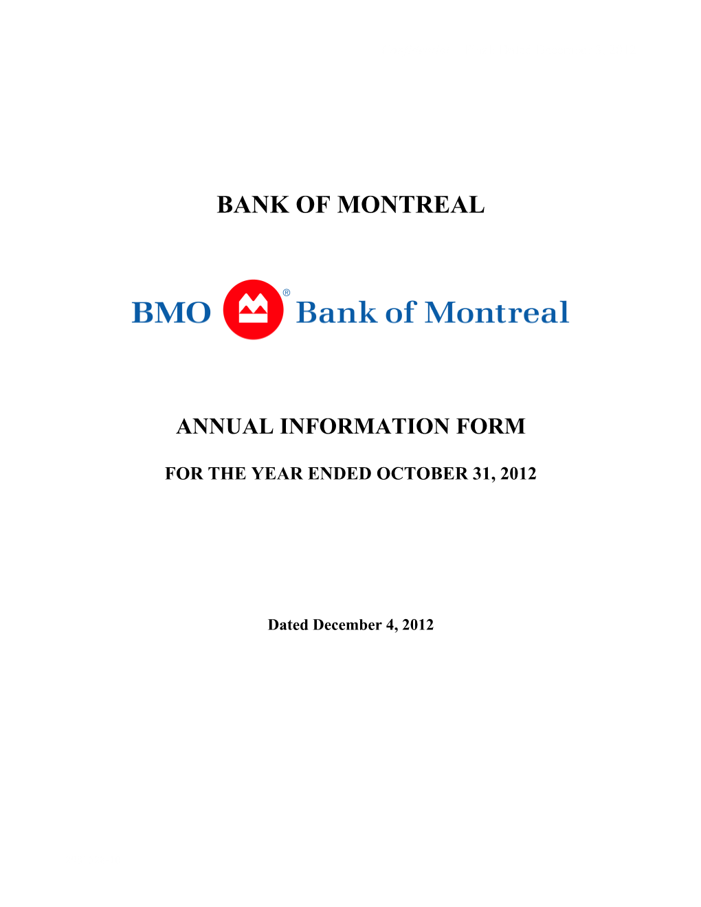 Bank of Montreal