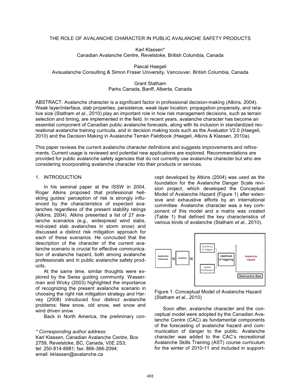 The Role of Avalanche Character in Public Avalanche Safety Products