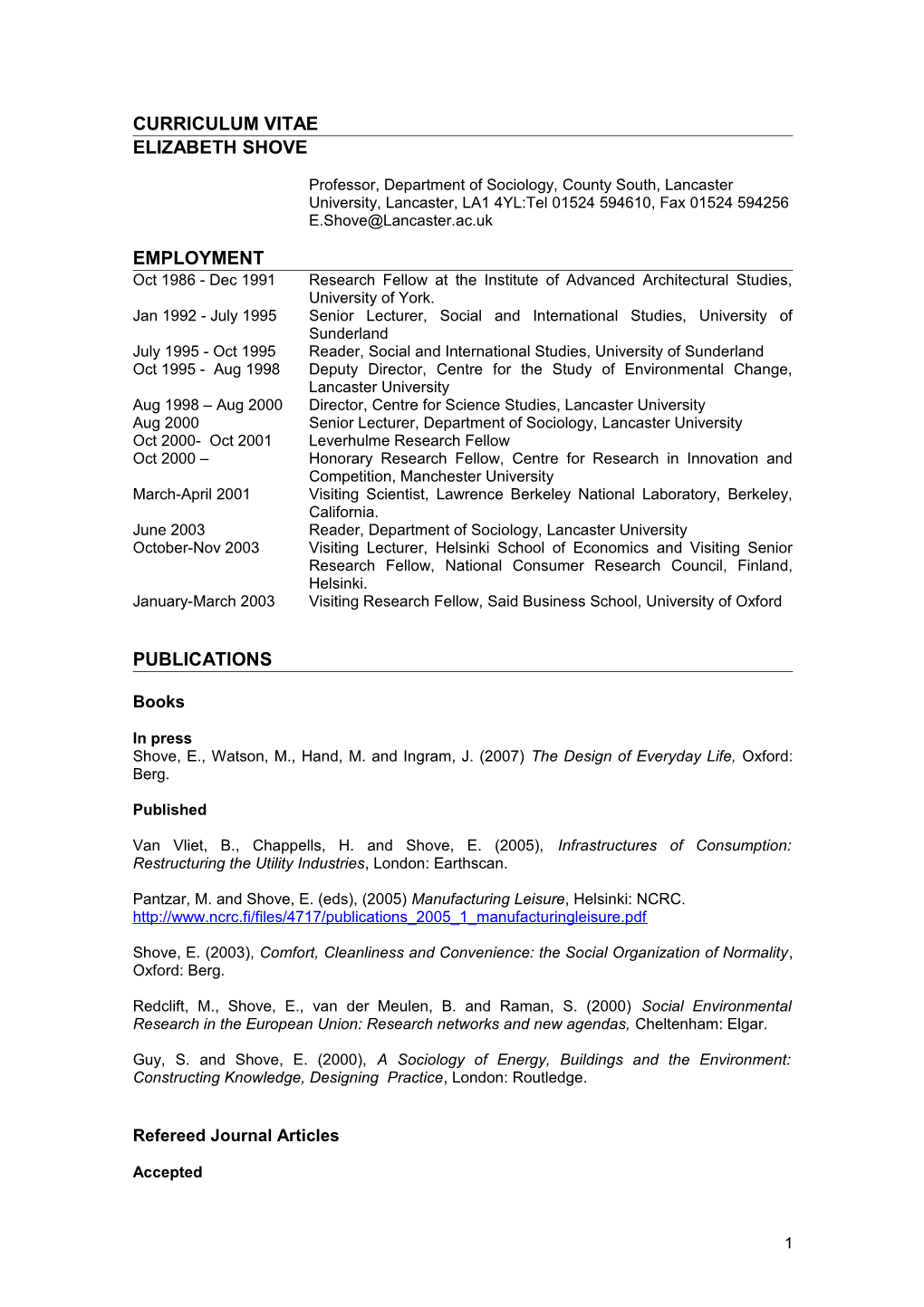 Curriculum Vitae s162