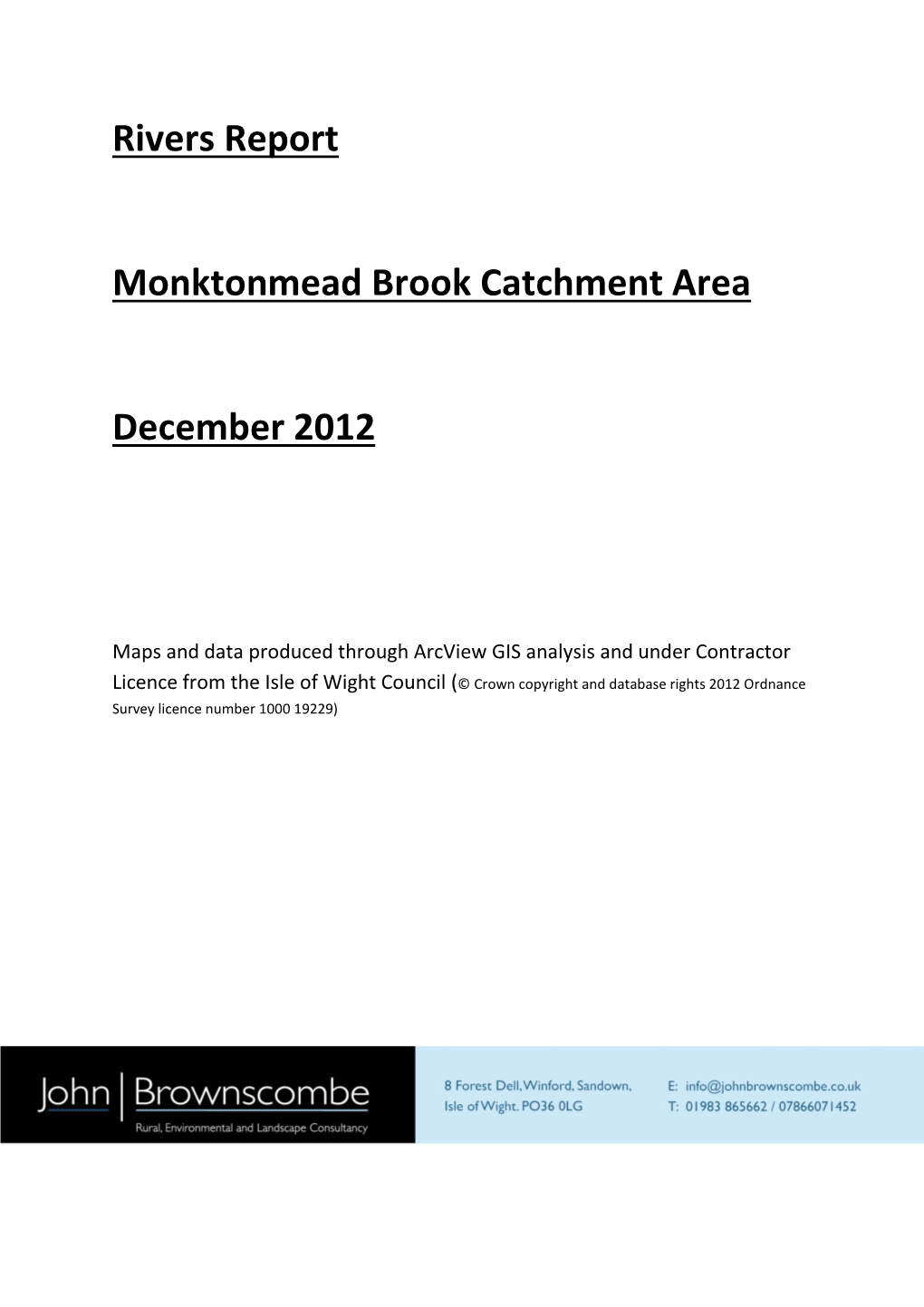 Monktonmead Final Report