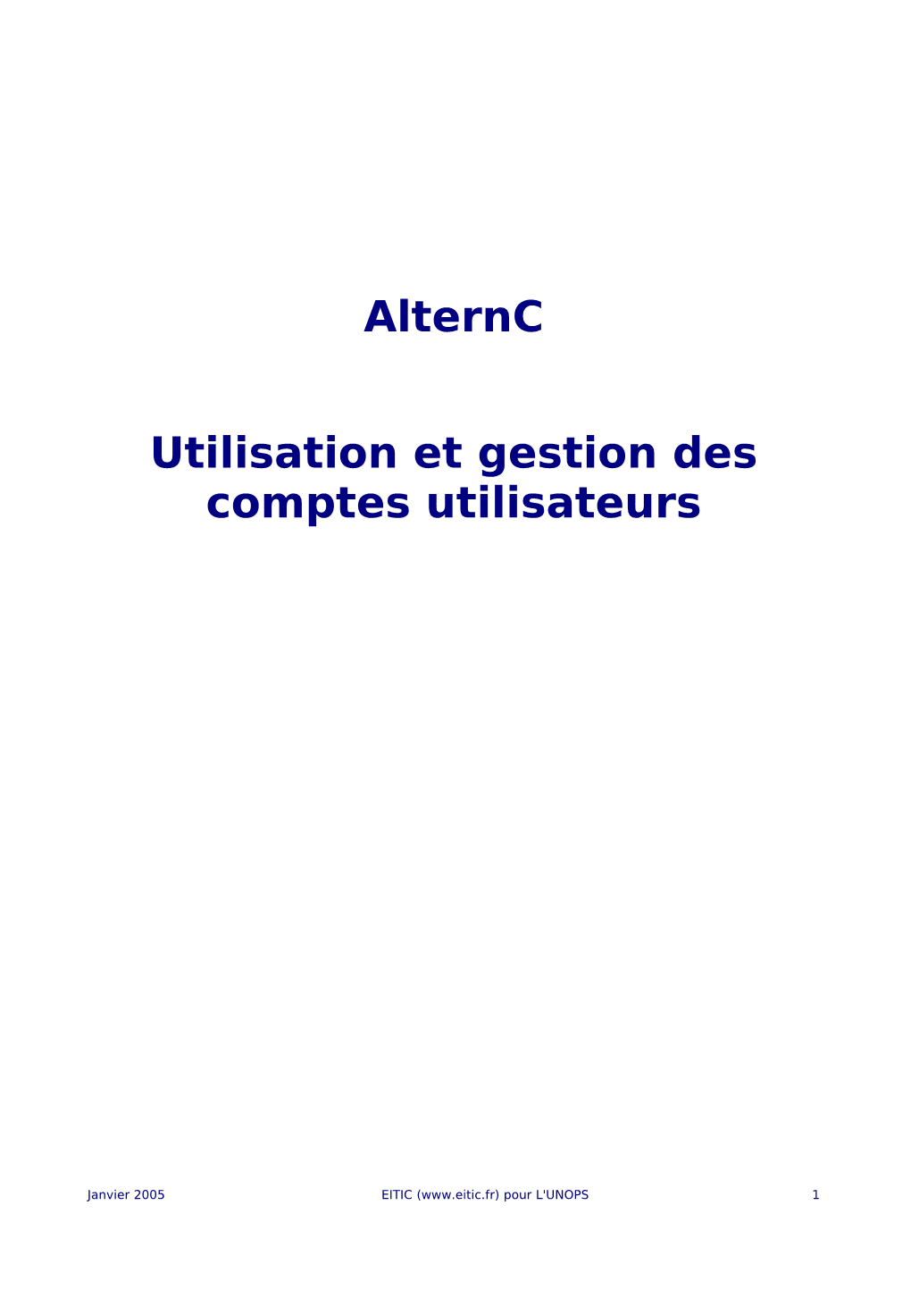 Alternc Utilisation Et Gestion Des Comptes Utilisateurs