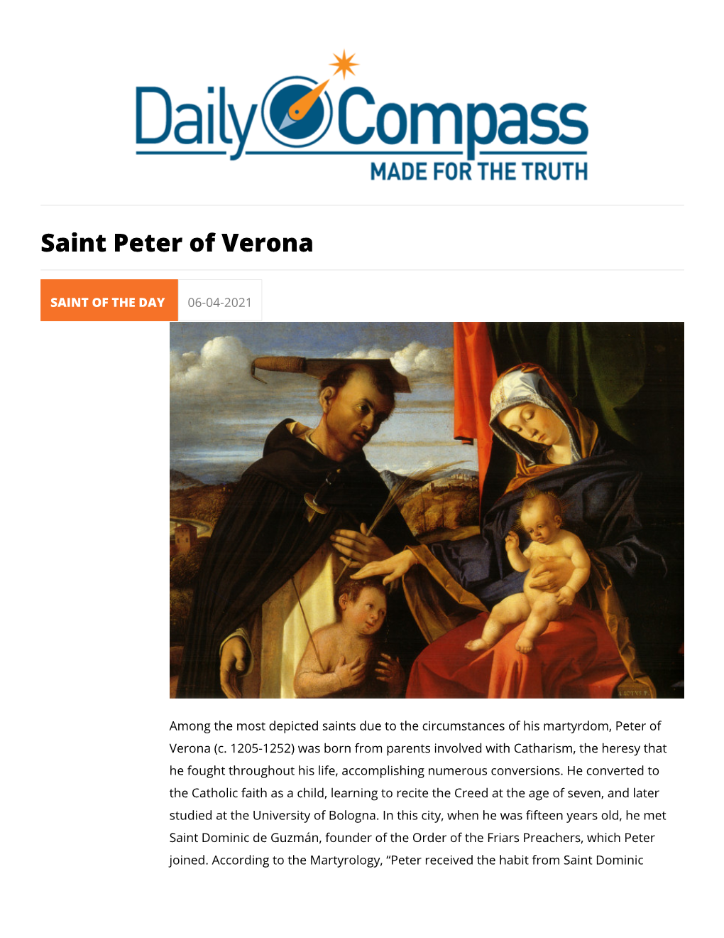 Saint Peter of Verona