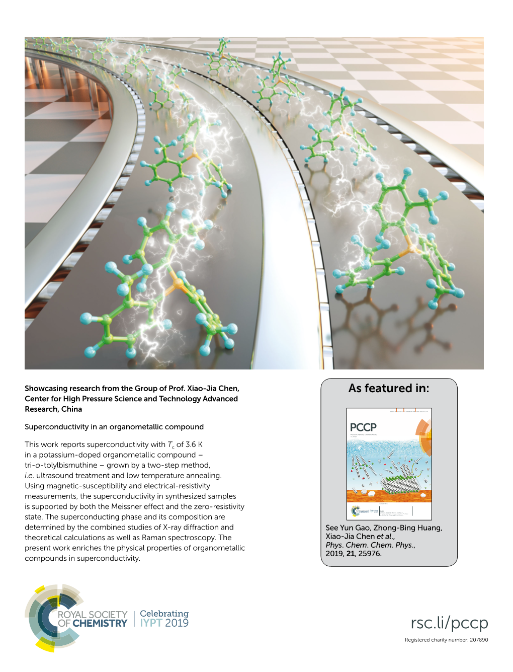 Superconductivity in an Organometallic Compound PCCP Physical Chemistry Chemical Physics Rsc.Li/Pccp