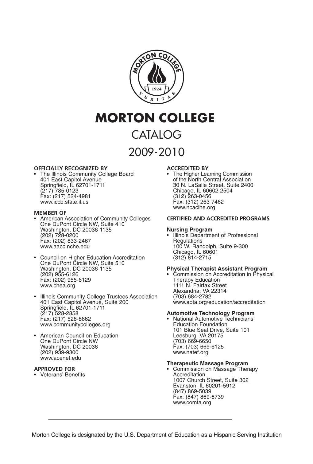 Catalog 2009-2010