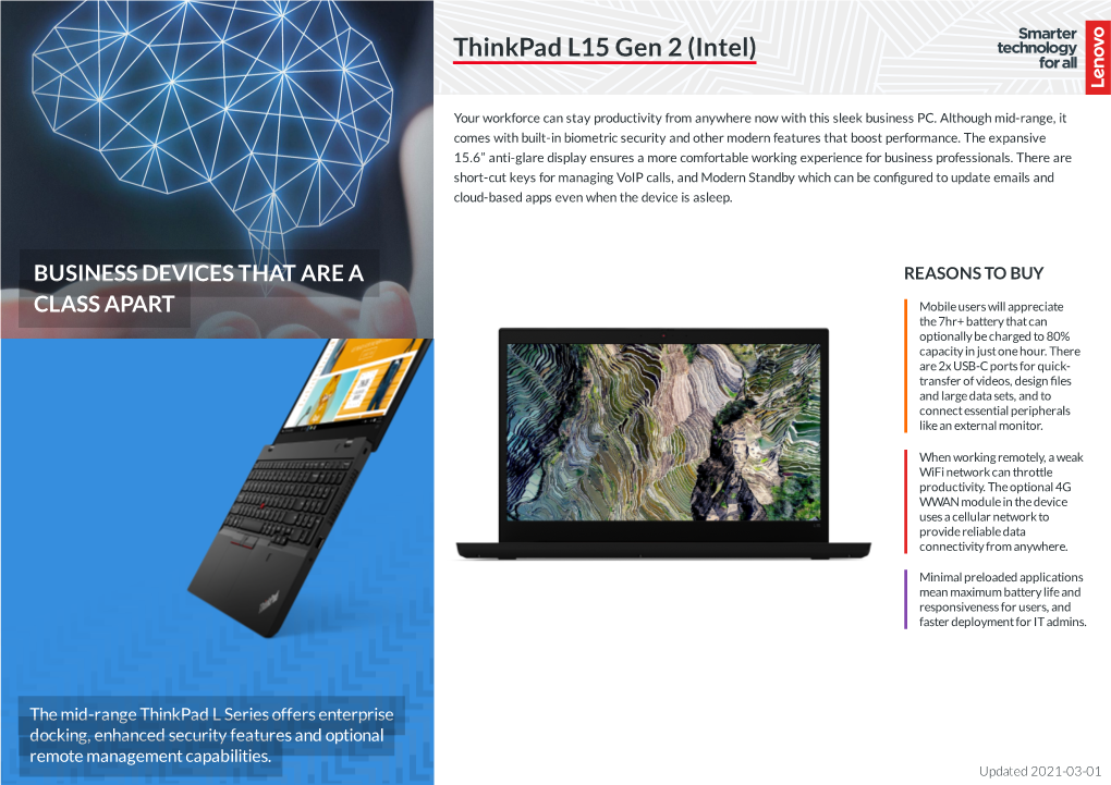 Thinkpad L15 Gen 2 (Intel)