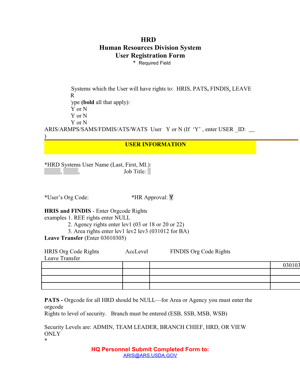 Agricultural Research Informationhuman Resources Division System