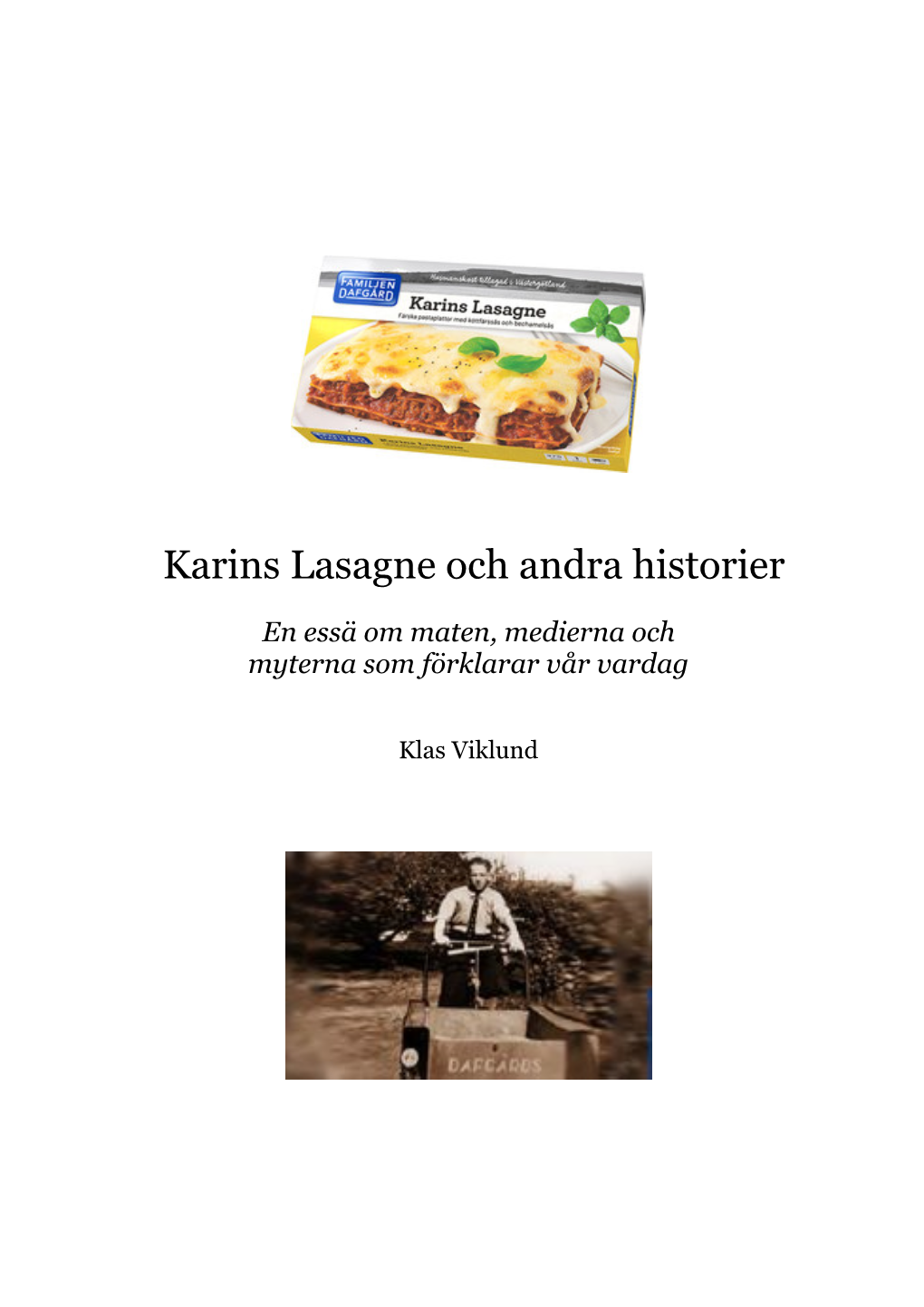 Karins Lasagne Och Andra Historier