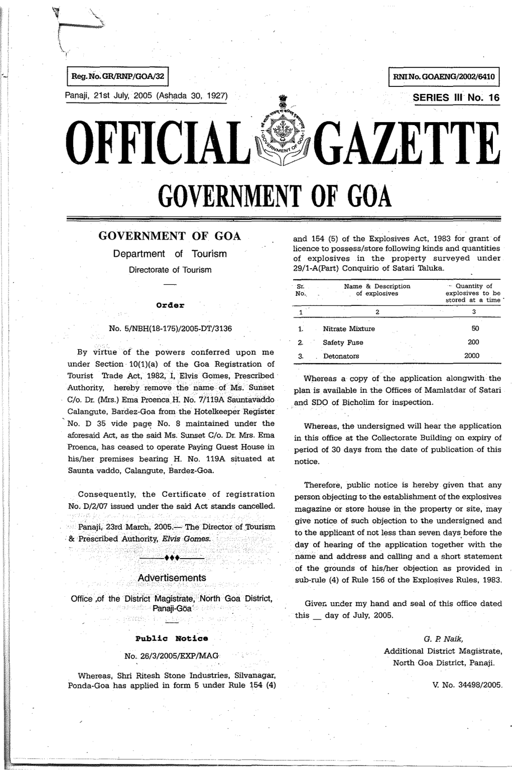 Official~~Gazette Government of Goa