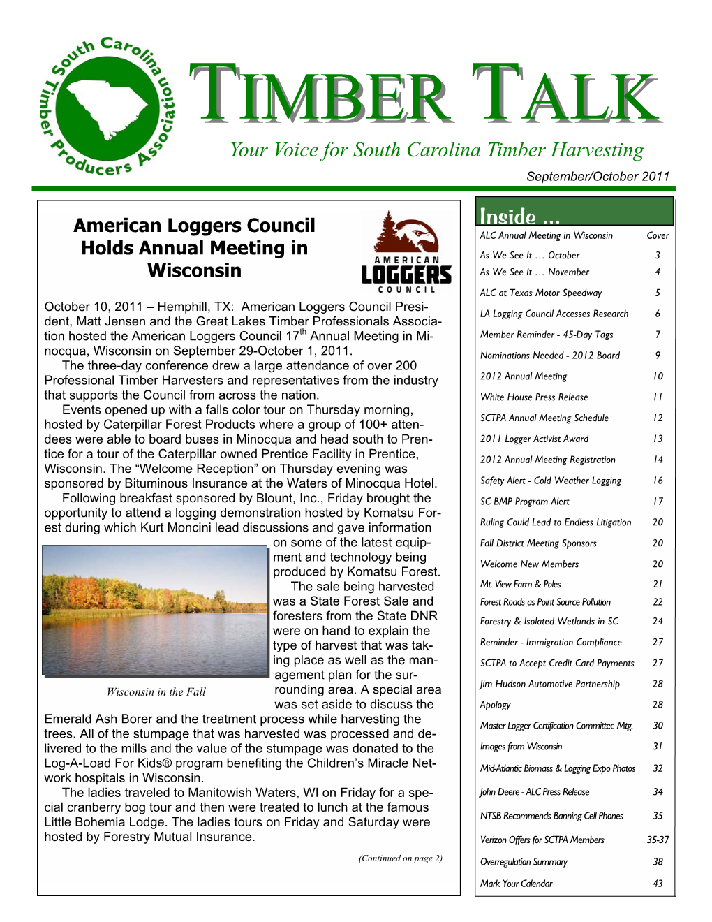 Timber Talk Sept Oct 2011