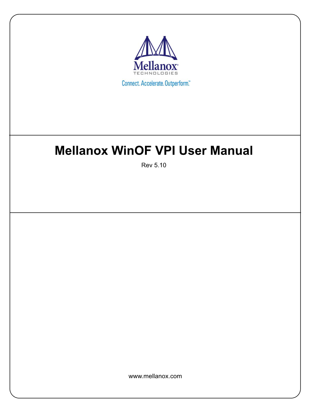 Mellanox Winof VPI User Manual Rev 5.10