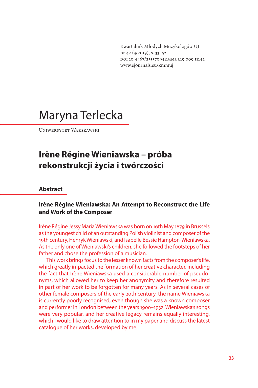 Maryna Terlecka